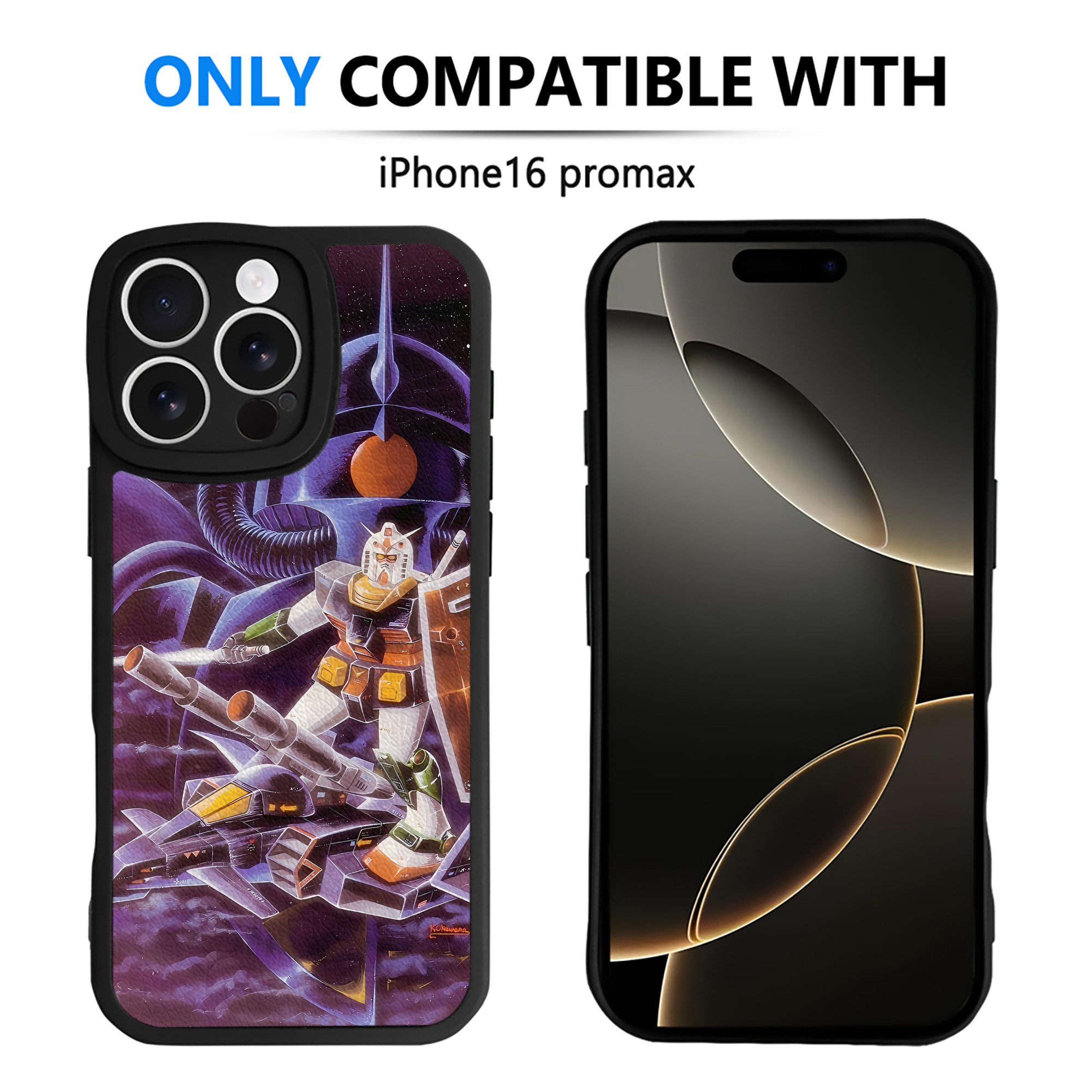 （画像用） 機動戦士ガンダム Mobile Suit Gundam 【iPhone 16シリーズ対応】シリコンスマホケース（レザー調） 材質：シリコン